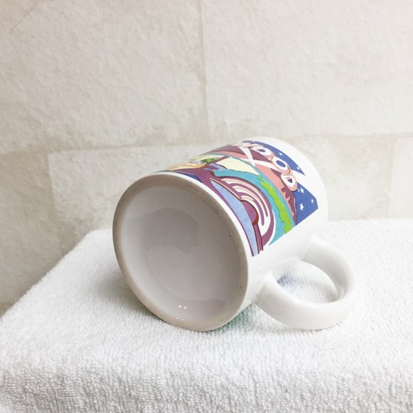 Vintage Art Deco Style HOLLYWOOD Blvd & Vine St Coffee Mug Tea Cup - Picture 5 of 6